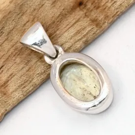Pendentif Verre de Lybie facetté ovale certifié authentique - Pendentifs pierres naturelles