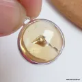 Pendentif Citrine naturelle cabochon forme ronde - Pendentifs pierres naturelles