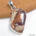 Rare Pendentif Cuivre sur Agate forme libre - Bijoux en Cuivre sur Agate