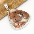 Gros Pendentif Cuivre sur Agate forme goutte - Bijoux en Cuivre sur Agate