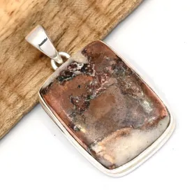 Pendentif Cuivre sur Agate rectangulaire 22 gr - Bijoux en Cuivre sur Agate
