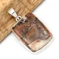 Pendentif Cuivre sur Agate rectangulaire 22 gr - Bijoux en Cuivre sur Agate