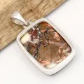 Pendentif Cuivre sur Agate rectangulaire 22 gr - Bijoux en Cuivre sur Agate