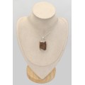 Pendentif Cuivre sur Agate rectangulaire 22 gr - Bijoux en Cuivre sur Agate