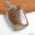 Pendentif Cuivre sur Agate rectangulaire 22 gr - Bijoux en Cuivre sur Agate