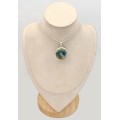 Pendentif Azurite Boulder forme ronde - Pendentifs pierres naturelles