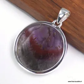 Pendentif Cacoxenite Cacochynite super seven ronde - Pendentifs pierres naturelles