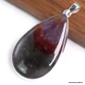 Gros Pendentif Cacochynite super seven forme goutte - Pendentifs pierres naturelles