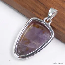 Pendentif Super Seven semi-ovale 3,8 cm - Pendentifs pierres naturelles