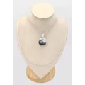 Pendentif rond en Merlinite Opale Dendritique - Bijoux en Opale Dendritique (Merlinite)