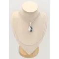 Pendentif Merlinite forme libre argent 925 - Bijoux en Opale Dendritique (Merlinite)