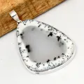 Grand Pendentif Merlinite forme libre 6,7 cm - Bijoux en Opale Dendritique (Merlinite)