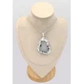 Grand Pendentif Merlinite forme libre 6,7 cm - Bijoux en Opale Dendritique (Merlinite)