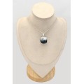 Pendentif  Merlinite Opale dendritique forme carrée - Bijoux en Opale Dendritique (Merlinite)