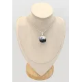 Pendentif Merlinite Opale dendritique forme carrée - Bijoux en Opale Dendritique (Merlinite)