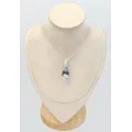 Pendentif Merlinite Opale dendritique taille marquise - Bijoux en Opale Dendritique (Merlinite)