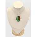 Gros Pendentif Chrysoprase Boulder ovale - Bijoux en Chrysoprase