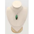 Pendentif Chrysoprase Boulder ovale en argent 925 - Bijoux en Chrysoprase