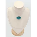 Pendentif Shattuckite Pierre de lune forme libre, argent 925 - Bijoux en Shattuckite