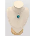 Pendentif Shattuckite Topaze bleue forme goutte - Bijoux en Shattuckite