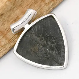 Pendentif Nuumite triangulaire Moldavite grade AAA - Pendentifs pierres naturelles