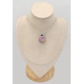 Pendentif Phosphosidérite rond grenat cabochon - Pendentifs pierres naturelles