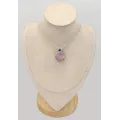 Pendentif Phosphosidérite rond grenat cabochon - Pendentifs pierres naturelles