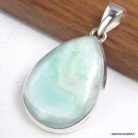Pendentif Aragonite bleue forme goutte - Pendentifs pierres naturelles
