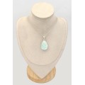 Pendentif Aragonite bleue forme goutte - Pendentifs pierres naturelles