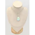Pendentif Aragonite bleue forme goutte - Pendentifs pierres naturelles