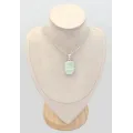 Pendentif Aragonite bleue rectangulaire - Pendentifs pierres naturelles