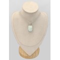Pendentif pierre Aragonite bleue verte ovale, Pakistan - Pendentifs pierres naturelles