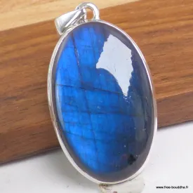 Gros Pendentif Authentique Labradorite bleue grade AAA - Pendentifs pierres naturelles