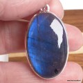Gros Pendentif Authentique Labradorite bleue grade AAA - Pendentifs pierres naturelles