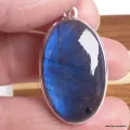 Gros Pendentif Authentique Labradorite bleue grade AAA - Pendentifs pierres naturelles