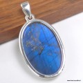 Gros Pendentif Authentique Labradorite bleue grade AAA - Pendentifs pierres naturelles