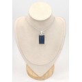 Pendentif Labradorite bleue striée grade AAA – Argent 925