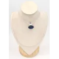 Pendentif Labradorite bleue et améthyste facettée - Pendentifs pierres naturelles