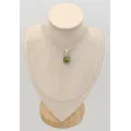 Pendentif Opale Sterling ou Monarque verte jaune - Pendentifs pierres naturelles