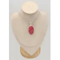 Grand Pendentif Rhodochrosite gel qualité AAA - Bijoux en Rhodochrosite