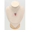 Pendentif  Rhodochrosite gel qualité AAA triangulaire - Bijoux en Rhodochrosite