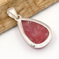Pendentif Rhodochrosite gel AAA goutte – Argent 925 premium
