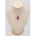 Pendentif Rhodochrosite gel qualité AAA forme goutte - Bijoux en Rhodochrosite
