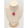 Pendentif argent Rhodochrosite gel qualité AAA - Bijoux en Rhodochrosite