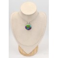 Pendentif Turquoise Mohave rond · Argent 925