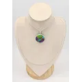 Pendentif rond Turquoise mohave tricolore - Bijoux en Turquoise