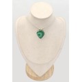 Pendentif Authentique Malachite Péridot grade AAA - Pendentifs pierres naturelles