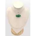 Pendentif Authentique Malachite Péridot facetté - Pendentifs pierres naturelles