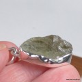 Pendentif Prasiolite brute · Améthyste verte · Argent 925 poinçonné