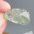 Pendentif argent Améthyste verte brute serti griffes - Pendentifs pierres naturelles